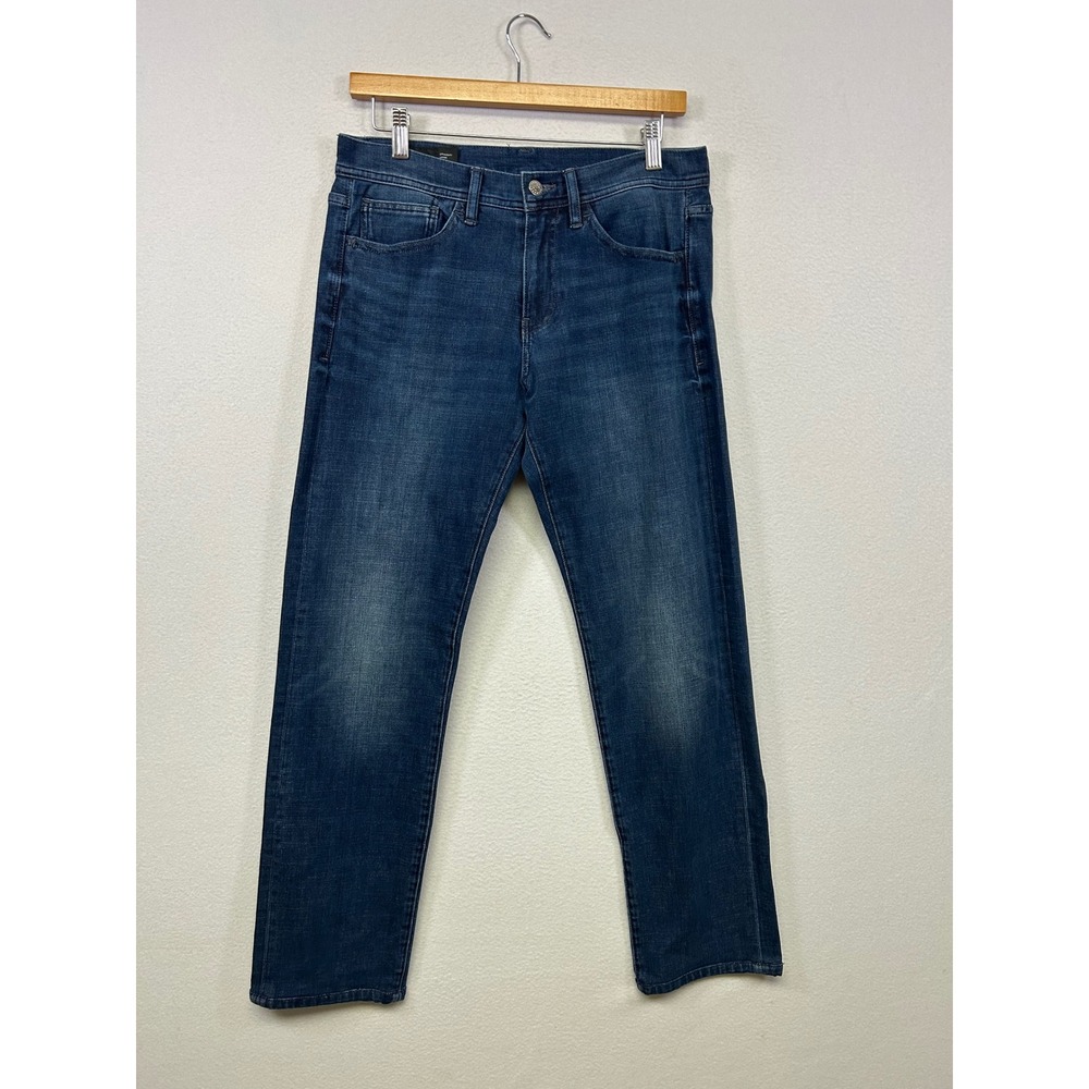 Designer Armani Exchange Mens 30 Dark Wash Blue Straight Leg Jeans 8NZJ16 Z2BEZ